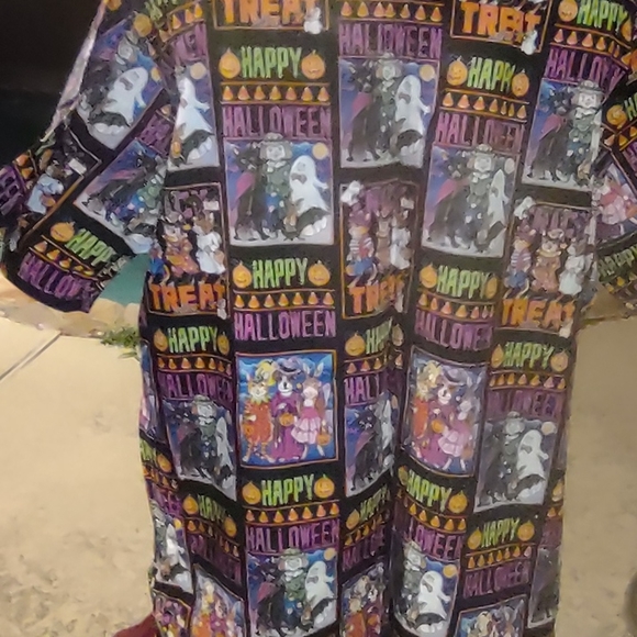 Halloween scrub top vintage New Old stock 1Xlarge - Picture 5 of 12